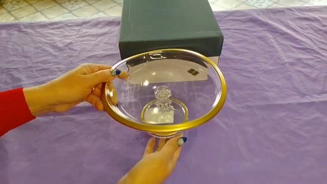 Тортница 21  х 10 см н/н  AS Crystal Bohemia "Barena /Матовое золото" AS Crystal  / 337542
