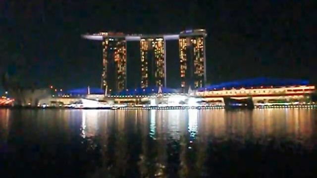 Сингапур.Вечернее шоу на Марина Бей смотреть онлайн