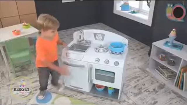 Кухонный игровой набор посуды Делюкс Kidkraft 63319 смотреть онлайн