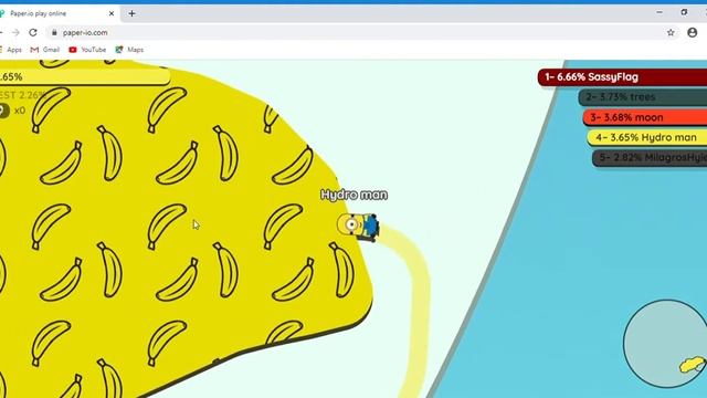 Playing Paper.io Small Map (A different mode) смотреть онлайн