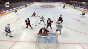 Matthew Knies' Fancy Feed Goes Off Pinto's Skate And In For A Wacky Maple Leafs Goal