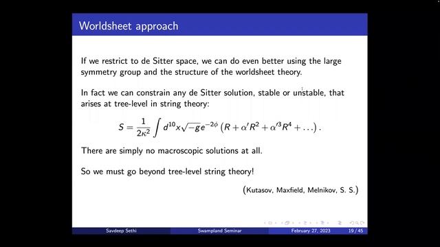 Savdeep Sethi (U. Chicago): Stringy solutions without supersymmetry смотреть онлайн