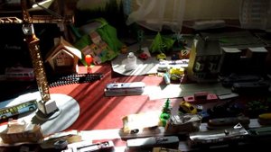 Трамвай на поворотном круге. Бумажный трамвай 71-608КМ