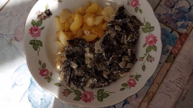 Любимое блюдо - картошка с грибами (6)