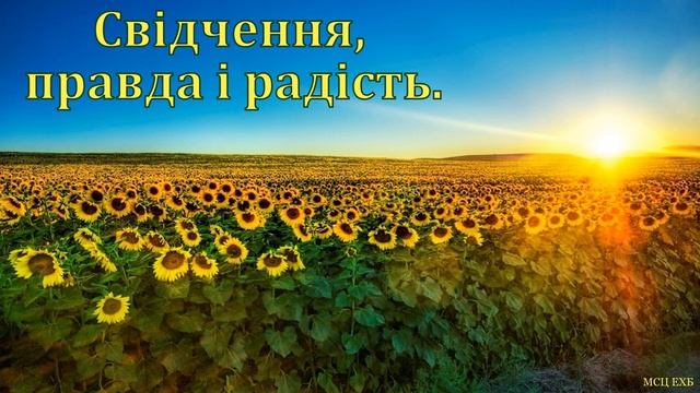 "Свідчення, правда і радість". В. Герасимчук. МСЦ ЄХБ смотреть онлайн