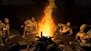 музыка на гитаре у костра из сталкер