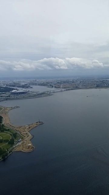 Лахта-Центр, с высоты 75 этажа.... смотреть онлайн