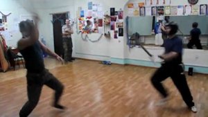 Шашка. Фехтование. Бой мягкой шашкой