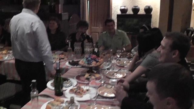 Предновогодний корпоратив в ресторане "Дерёвня" 2011 г. - 8-я часть смотреть онлайн