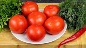Вкусные закусочные Помидоры! Я всегда буду так готовить! Просто порежьте помидоры дольками!