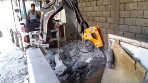 Edremit zeytinlide Hidromek 62ss beton kirma