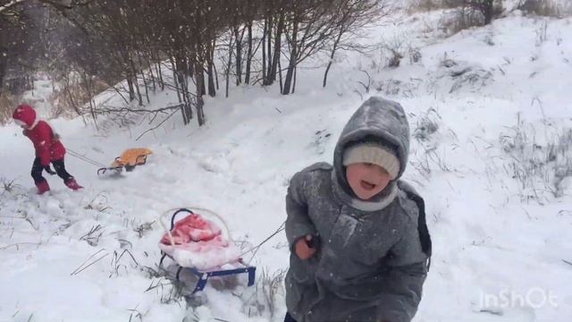 Первый снег в Ставрополе