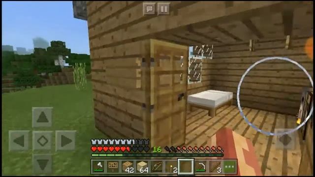 Выживание в Minecraft PE #13 часть. Строим дом Диме, достраиваем столовую!!! смотреть онлайн