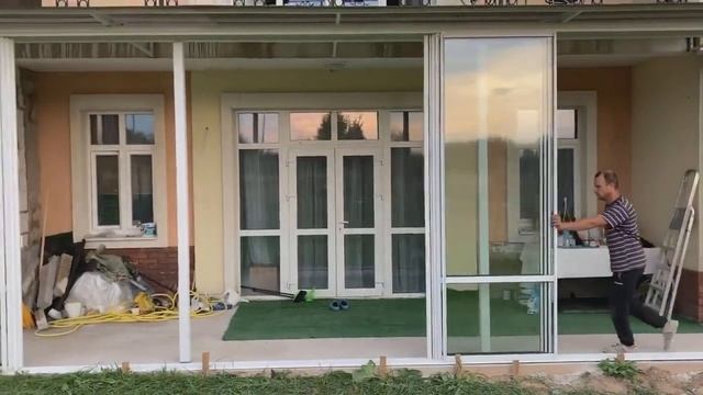 Остекление террасы, веранды, беседки Студия окон Краснодар смотреть онлайн