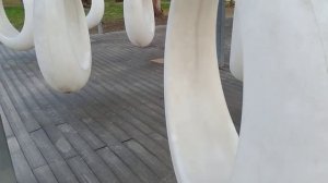 Качели-кольца на территории санатория Знание