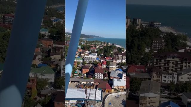 Сочи Лазаревское колесо обозрения 🎡 и сильный ветер 💨