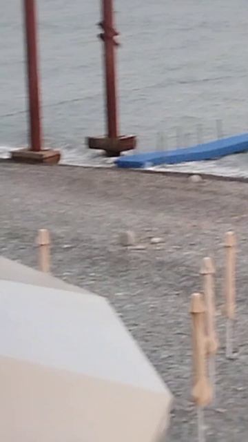 Панорама пляжа Дивный вечером, Сочи смотреть онлайн