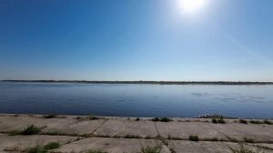 Волгоград, утро 25 апреля 2025 набережная Высоцкого - паводка пока нет