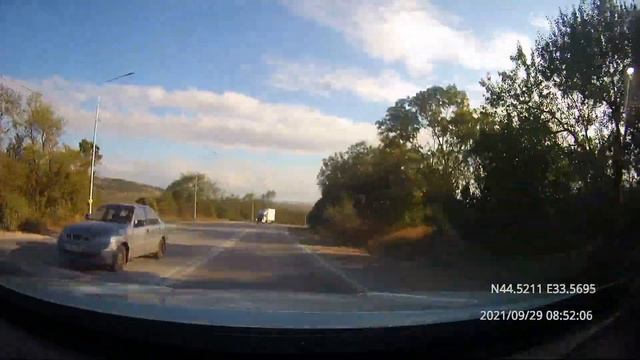 Driving in Sevastopol: Севастополь - Балаклава 29/09/2021 (timelapse 4x)