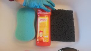 АСМР. Выжимание, полоскание губок. Залипательное видео