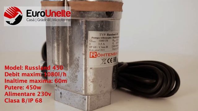 POMPA SUBMERSIBILA CU MEMBRANA IBO Dambat Russland 450 VM60