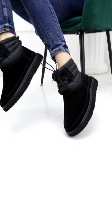 ❎ Женские угги с галошами UGG Classic Mini Lace-up Weather Black #ugg #uggs #угги #уггиженские смотреть онлайн