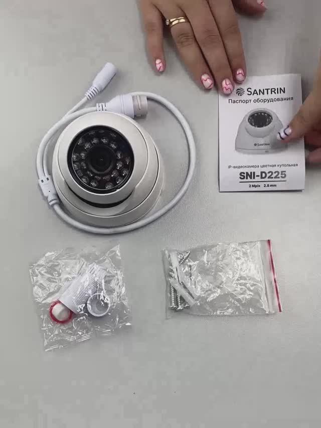 Купольная IP камера SNI-D225 v 2.0 2 Mpix Telegram: santrin_pro смотреть онлайн