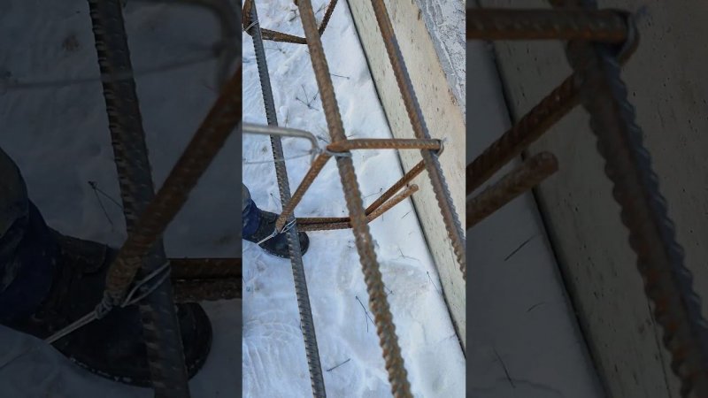 Каркас для армопояса/ Строительство #стройка #diy #construction