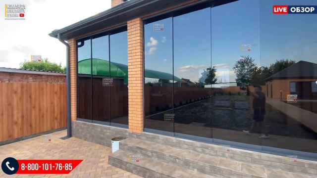 Безрамное остекление террасы/веранды/беседки Майкоп Краснодар Карачаевск Ставрополь Армавир Аксай смотреть онлайн