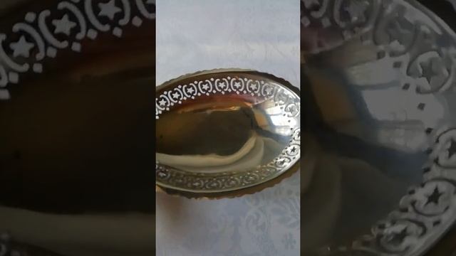 винтажная вазочка, серебрение смотреть онлайн