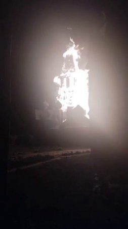 Кадры из Сухарево. Сброс с "Бабы Яги" ВСУки жгут церкви.