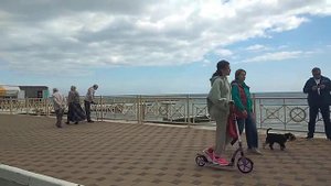 Крым, Алушта /Набережная Алушты, октябрь 2021 года