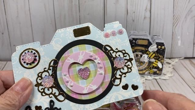 Scrapdiva Designs -Camera Box and Camera Bee Themed Mini Album. смотреть онлайн