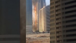 Пожар в Грозном