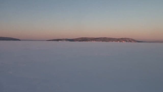Морозный рассвет в Ладожских шхерах смотреть онлайн