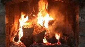Видео огня в камине