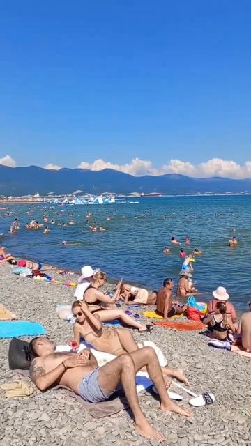 ПЛЯЖ АЛЕКСИНО ЗАБИТО,😱 КАК ВСЕГДА.☀️⛱️🏊♀️НОВОРОССИЙСК НАЖИМАЙТЕ НА ЭКРАН ДВА РАЗА смотреть онлайн