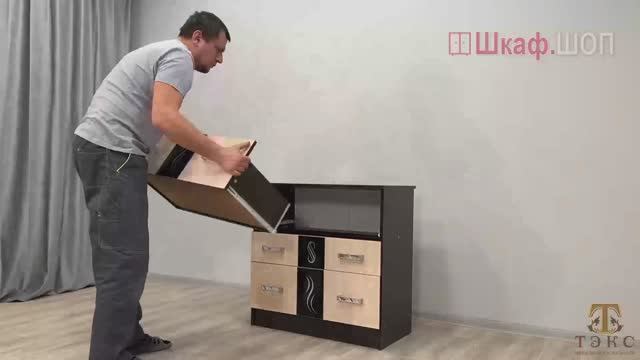 Спальный гарнитур Эрика. Комод, сборка ШкафШоп смотреть онлайн