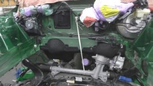 Мини Купер-S, новая понторезка. Body repair after an accident.