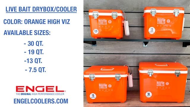 Paul Kabalin of Engel Coolers Unveils the New High Viz Version Live Bait Cooler