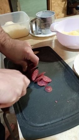 домашняя пицца пепперони