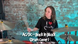 AC/DC - Back in black (Drum cover by TashaFou).mp4