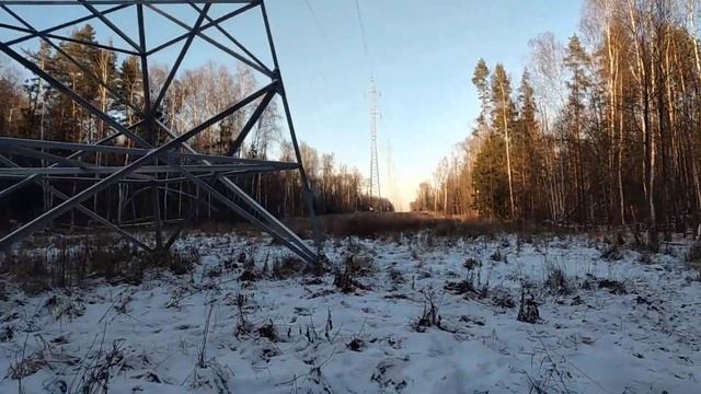 Просека с ЛЭП у мкада. Лосиный Остров