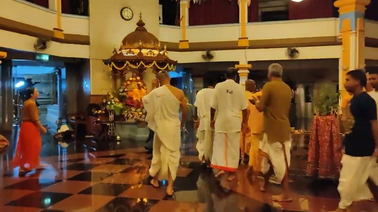 17.12.2023 - Tulasi Puja with HH BVV Narasimha Maharaj in TODU Temple   Penang,