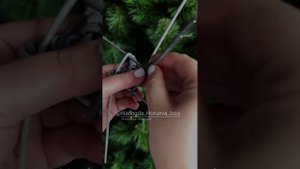 Ёлочная игрушка из бумажной лозы