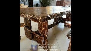 Лайфхак. Необычные столы из дерева