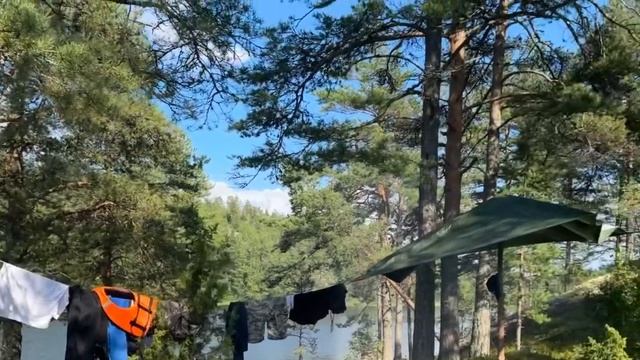 Отдых в ладожских шхерах мужской компанией. Гидроцикл. Плов на острове. Рыбалка на кружки.