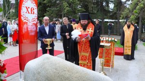 Будущая часовня Луки Крымского в Судаке. Как освящали закладной камень. Апрель 2025