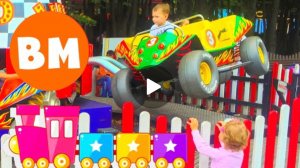 Вм: Дети гуляют и катаются в парке Сокольники