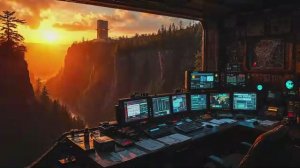 Sunset Patrol _ Sci-Fi Outpost Ambience for Relaxation & Deep Focus [4K]